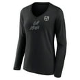 thumbnail image 2 of Women's Black Los Angeles Kings Forge Long Sleeve V-Neck T-Shirt, 2 of 3