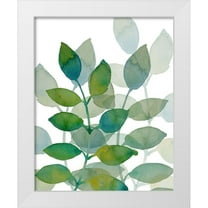 Boho Hue Studio 15x18 White Modern Wood Framed Museum Art Print Titled - Leaf Echo 2