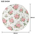 thumbnail image 6 of Pioneer Flower Floral Print Pattern Round Tablecloth 60"x60",Wrinkle Wipeable Table Cloth for Kitchen Dining Room Picnic Patio Party, 6 of 6