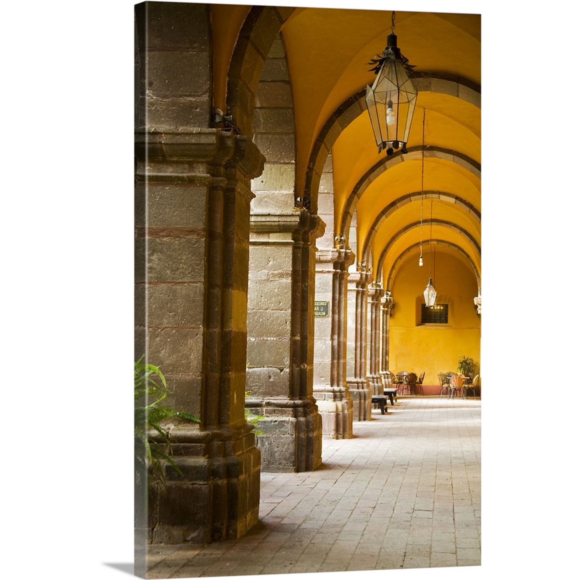 Great BIG Canvas | "Mexico, San Miguel de Allende, Centro Cultural Ignacio Ramirez El Nigromante" Canvas Wall Art - 32x48