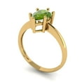 thumbnail image 2 of Solitaire Engagement Ring for Women - 1.5ct Natural Peridot in 14K Yellow Gold Promise Ring, 2 of 6