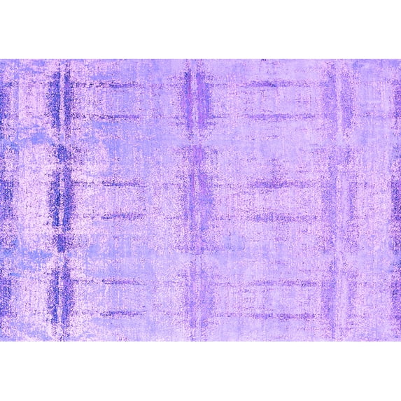 Ahgly Company Indoor Rectangle Oriental Purple Industrial Area Rugs, 2' x 5'