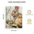 thumbnail image 2 of Nawypu  Spring Floral Happy Easter Bunny Canvas Wall Art, 2 of 5