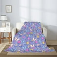 thumbnail image 2 of Gaeub Butterflies And Flowers Print Flannel Throw Blanket, Home Fleece Throw Blanket for Couch or Bed,Decorative Blankets,Lightweight Fuzzy Flannel Blanket-50"x40", 2 of 6