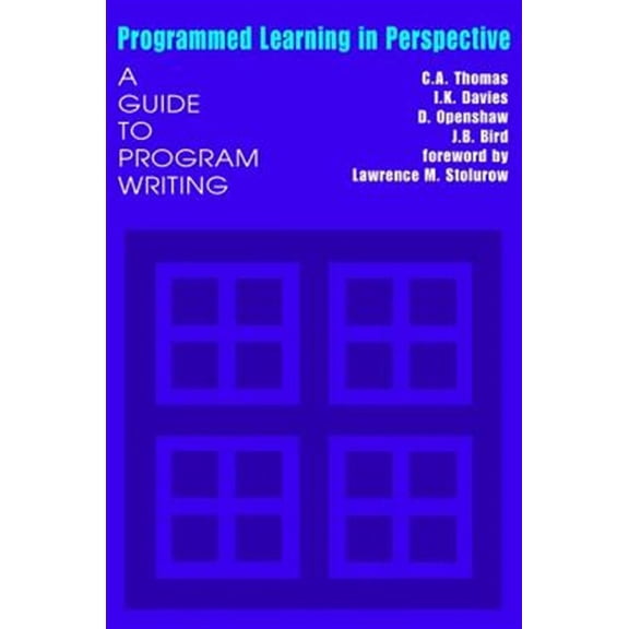 Pre-Owned Programmed Learning in Perspective: A Guide to Program Writing, (Paperback)