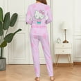 thumbnail image 5 of Hello Kitty Women's Pajama Sets Long Sleeve Pajamas Top And Pants Sleepwear Nightwear Soft Pjs Lounge Sets, 5 of 8