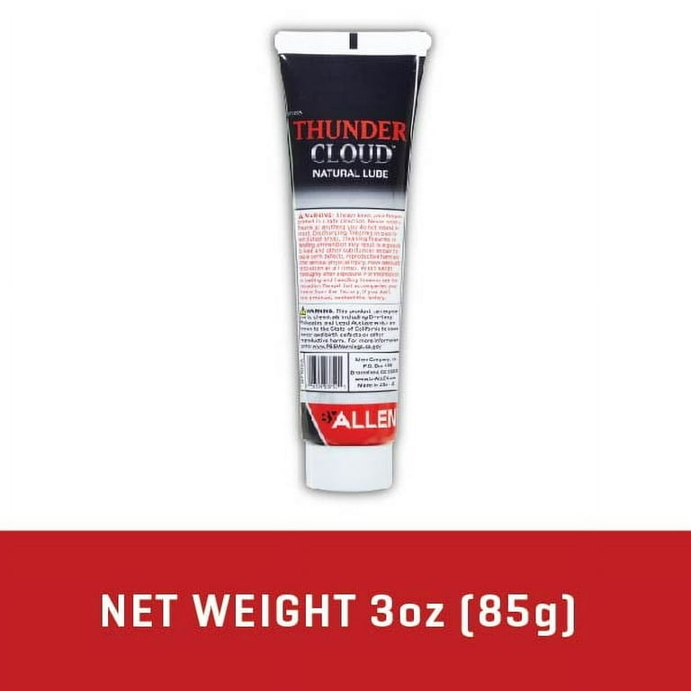 Thunder Cloud Black Powder Bullet & Natural Patch Lube Gel Beeswax, 3 oz.  Tube, White, Model 87122A - Walmart.com