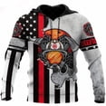 thumbnail image 3 of Sudadera con capucha de bombero para hombre, sudadera con estampado 3D, sudadera con capucha de diseñador de manga larga de otoño para hombre, 3 of 5
