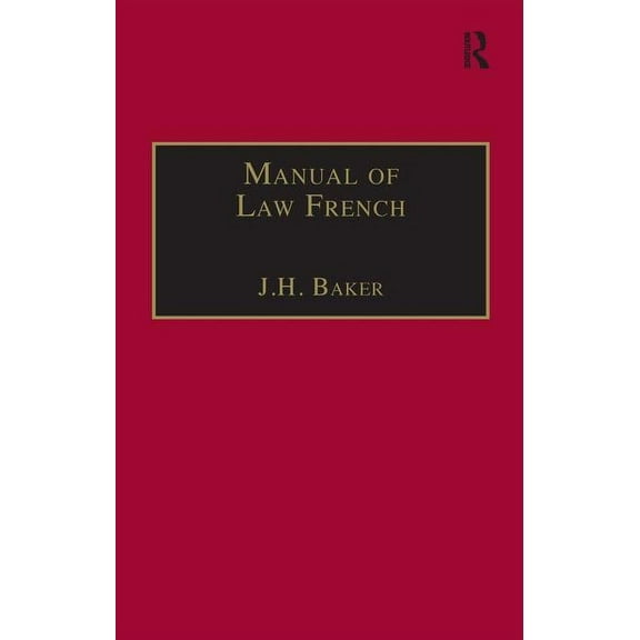 Manual of Law French, (Hardcover)