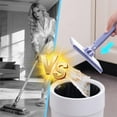 thumbnail image 3 of 2026 Upgraded Zero Touch Snap Grip Mini Mop, Automatic Hands-Free Handle & 360° Rotating Head for Kitchen & Bathroom, 8 Washable Cloths, Multi-Surface Cleaner for Floors, Walls, Windows, 3 of 7