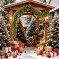 thumbnail image 6 of Qwtwty Christmas Garland for Mantle, Real Touch WFaux Needles Garland for Stairs Railing Fireplace Outdoor Indoor Wall, 6 of 7