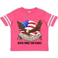 thumbnail image 3 of Inktastic Memorial Day- Never Forget Our Heroes- Bald Eagle Boys or Girls Toddler T-Shirt, 3 of 5