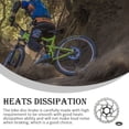 thumbnail image 4 of Advancent Rotor de freno de disco de bloqueo central de bicicletas de acero inoxidable, rotores de disipación de calor desmontables, accesorios Type2 NO2, 4 of 6