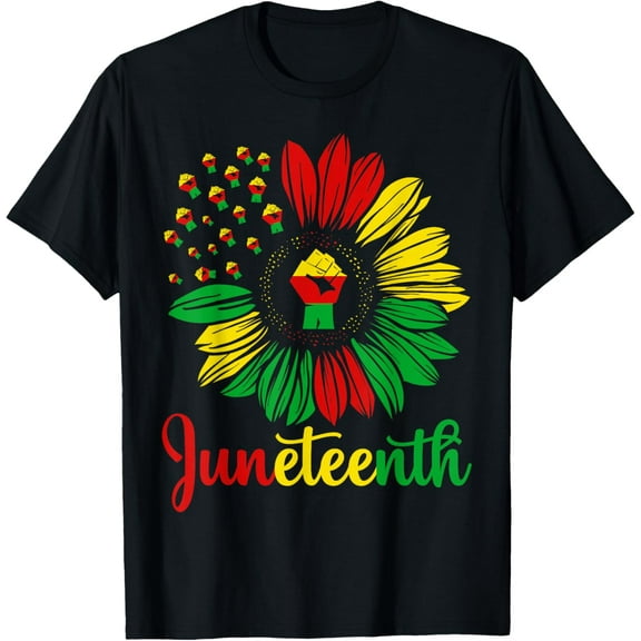 Juneteenth_Shirt Outdoor Tops Sports T-shirt Casual Graphics Tops Gift Tee Medium Man Women