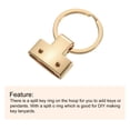 thumbnail image 4 of 6Pack 22mm/ 0.87" Key Fob Hardware with Keychain Ring Purse Bag Hardware 25mm O Ring Light Golden, 4 of 6
