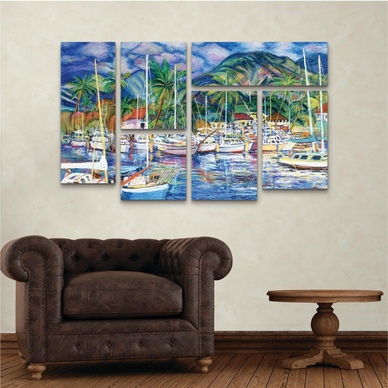 Trademark Fine Art 'Lahaina Marina' Canvas Art by Manor Shadian
