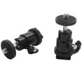 thumbnail image 3 of Mini Ball Head [2 Pack] With Hot Shoe Mount Adapter 360 Degree 1/4 Inch Small Ball Heads Lightweight Swivel -Ballhead For Dslr Camera,Camcorder,Flash,Light Stand,Tripod, 3 of 8