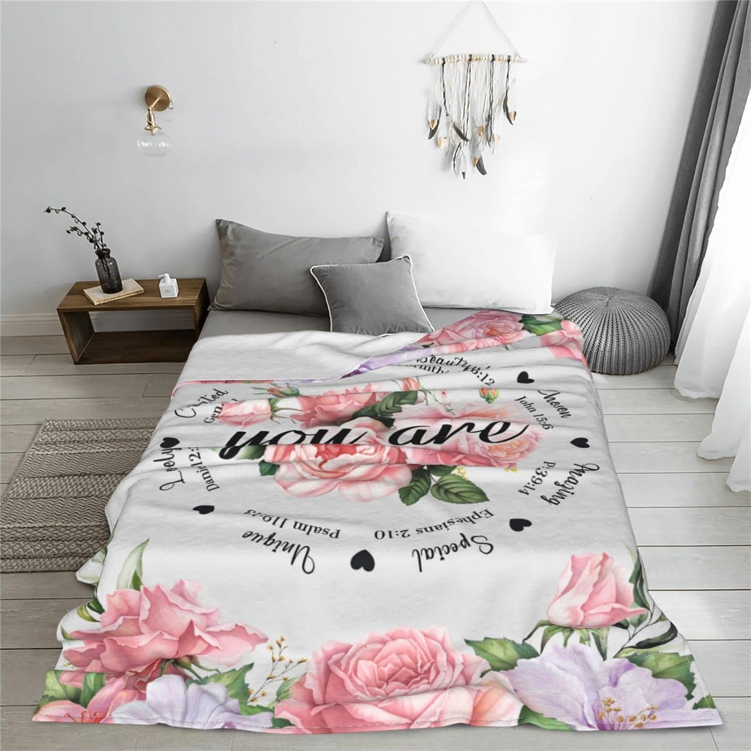 Christian Birthday Gifts for Women Friends Blanket,Unique Inspirational Religious Catholic Spiritual & Baptism Comformation Gifts for Girl Godmother Mom Sister