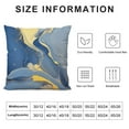 thumbnail image 5 of JEUXUS  Blue and Grey Pillowcovers Abstract Marble Blue and Gold Throw Pillow Covers Art Marble Morden Cushion Case Decorative Pillows for Sofa Home Decor Bedroom Living Room Outdoor, 5 of 5