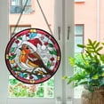 thumbnail image 5 of Pawberry Robin Bird Window Hanging Stained Glass, Robin Bird Suncatchers for Windows Stained Glass, Stained Glass Robin Bird suncatcher, 5 of 7