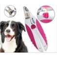 thumbnail image 2 of Cortauñas profesional para perros - Dispositivo de protección - Cierre de seguridad y lima de uñas - Apto para razas de perros medianas y grandes - Rosa, 2 of 5