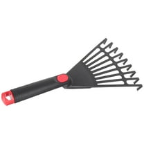 UPOUART Small Plastic Hand Rake for Gardening, Garden Tool with Simple Design for Adults