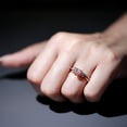thumbnail image 6 of Rosec Jewels Lab Grown Pink Diamond Bridal Ring Set - Heart Engagement Ring with Diamond Enhancer - IGI Certified Fancy Pink Color Gemstone Ring - VS1 Clarity, 18K Rose Gold, US 6.00, 6 of 9