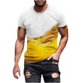 thumbnail image 1 of Cameland Nouveau T-Shirt pour Homme à la Mode 3D Imprimé Bière Non Positionné Manches Courtes Col Rond T-Shirt Haut de Sport Décontracté Blouses, 1 of 5