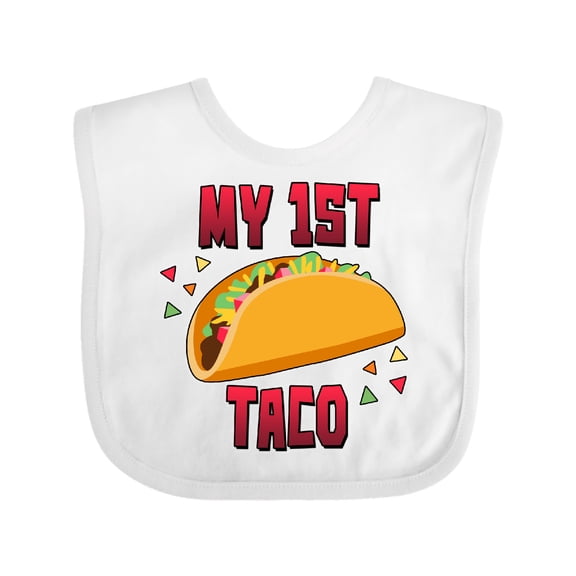 Inktastic My 1st Taco Boys or Girls Baby Bib