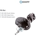 thumbnail image 4 of Shocks Struts,ECCPP Front Rear Shock Absorbers Strut Kits Compatible with 2001 2002 2003 2004 2005 for Chrysler Sebring/for Dodge Stratus,1999 2000 2001 2002 2003 for Mitsubishi Galant 235631 341293, 4 of 5