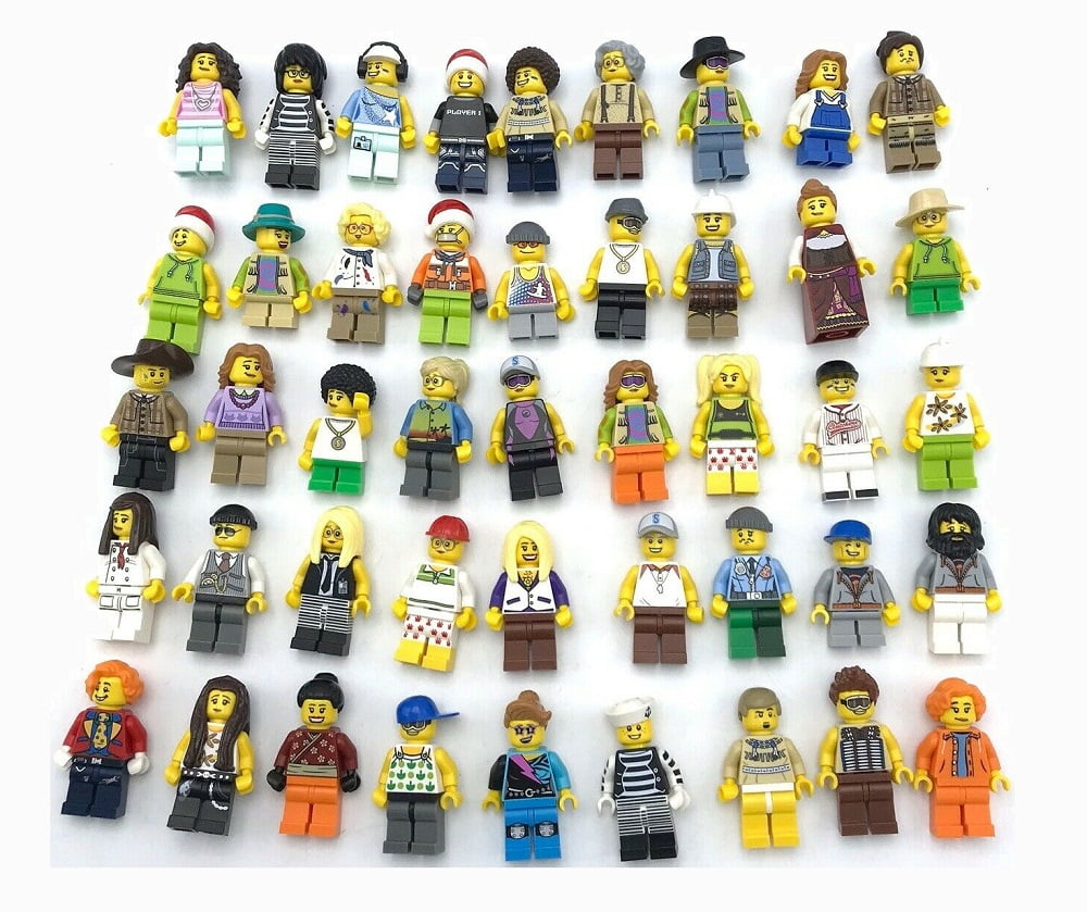LEGO BULK LOT OF 50 MINIFIGURE TORSOS TOWN FIGURES CITY MINIFIGS NEW 