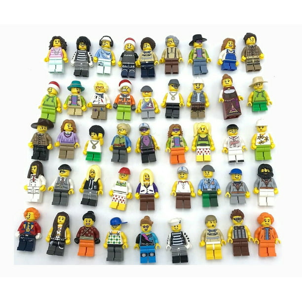Lego Minifigures Lego 10 Boy Girl Town People For Town City Series - Walmart.com