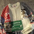 thumbnail image 3 of Suéter lindo de Navidad de otoño e invierno Y2K, diseño de bloques de colores, manga larga, estilo retro Harajuku, moda urbana, suéter suelto para parejas, 3 of 5