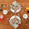 thumbnail image 4 of Satin Native Fab Cotton Dinner Napkin Classic Rose Garden Fabric Reusable, 4 of 8