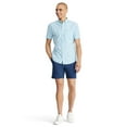 thumbnail image 3 of Men's IZOD Classic Breeze Plaid Short Sleeve Button-Down Shirt Color: Wild Rose Plaid Size: M, 3 of 5