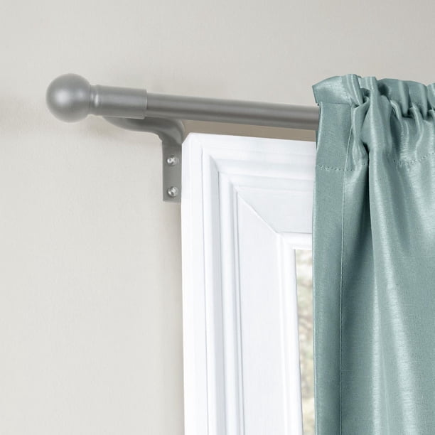 Smart Rods Easy Install Adjustable Café Window Curtain Rod, in Assorted ...