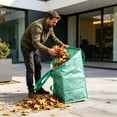 thumbnail image 4 of Qjidjing Reusable Yard Waste Bags, 26 Gallon Lawn and Leaf Garden Trash Bag with Reinforced Carry Handle Heavy Duty for Leaves Garden Clean, 4 of 6
