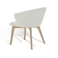 thumbnail image 6 of SAFAVIEH Couture Wynonna Modern Linen Solid Dining Armchair, Ivory/Natural, 6 of 8