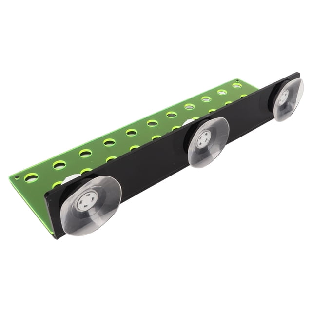 Coral Frag Rack, Acrílico Verde Fluorescente Estable 32 Orificios De Enchufe Potente Ventosa Tornillos Sin Metal Pecera Soporte De Coral Para Agua Salada