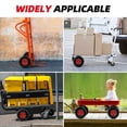 thumbnail image 4 of 10-Inch Flat-Free Tires – 4-Pack Solid Rubber Wheels – Universal Replacement for Hand Trucks, Carts, Dollies – Never Go Flat – 5/8" Bore, 2.25" Hub Width (RED), 4 of 7