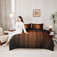 thumbnail image 5 of Homewish Gradient Stripe 7pcs Queen Bedding,Glitter Stars Bedding Comforter Set Queen,Red Brown,Black Reversible, 5 of 8
