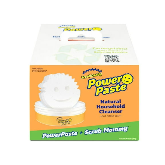 Scrub Daddy PowerPaste   Scrub Mommy Dye Free Sponge Natural Household Cleanser