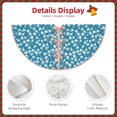 thumbnail image 3 of Disketp Beautiful Floral Christmas Tree Skirt, Christmas Tree Decorations, Christmas Decor, Tree Mat Decoration(30-48IN)-30", 3 of 6