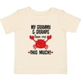 thumbnail image 3 of Inktastic Grammy and Gramps Love Me Grandson Grandchild Boys or Girls Baby T-Shirt, 3 of 5