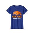 thumbnail image 5 of Women Casual Basketball Style Short Sleeve Crew Neck T-Shirt, Soft Breathable Cotton Loose Fit Sports Daily Tops, City Themed Lightweight Summer Tees for Outdoor Workout, 5 of 5
