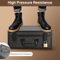 thumbnail image 2 of LOCKCURX Toploader Storage Box - 3" x 4" 35pt Rigid Card Case with Padlock, Top Loaders Card Holder, Carrying Card Hard Case with 6 Foam Stopper for Sports Card Collecti, 2 of 6