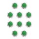 thumbnail image 1 of Ounissouiy Ganchos para bolsos para mesas Solución elegante y práctica para colgar bolsos en cualquier Simple verde verde 10piezas, 1 of 6