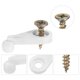 thumbnail image 4 of Uxcell 100 Paquete de Clips de Retención de Vidrio con Tornillo Tipo Bola de 4 mm para Gabinete Marrón, 4 of 5