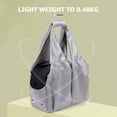 thumbnail image 4 of Bolso de viaje para mascotas impermeable pequeño gato perro bolso de mano (gris) JShteea Libre de BPA, 4 of 9