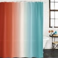 thumbnail image 2 of Red Light Blue Ombre Bathroom Shower Curtains with 12 Hooks Polyester Waterproof Shower Curtain for Stalls and Bathtubs Abstract Modern Art Aesthetics Decorative Bathroom Privacy Curtain 36x72 Inches, 2 of 9